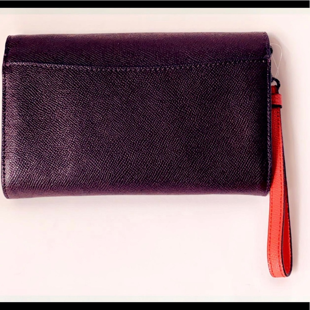 New Coach Bear Chain Crossbody Handbag Qb/oxblood - Picture 7 of 16